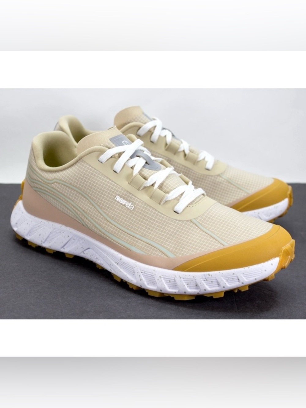 Norda 002 Sand Mens Sz US 10 Vibram Soles Lightweight Trail Running Hiking Shoes